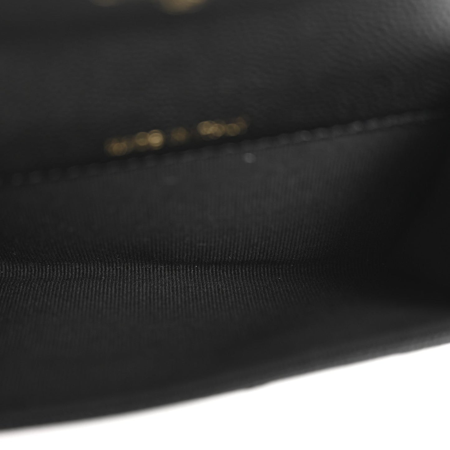 Amelia Caviar Quilted Boy Flap Card Holder Black