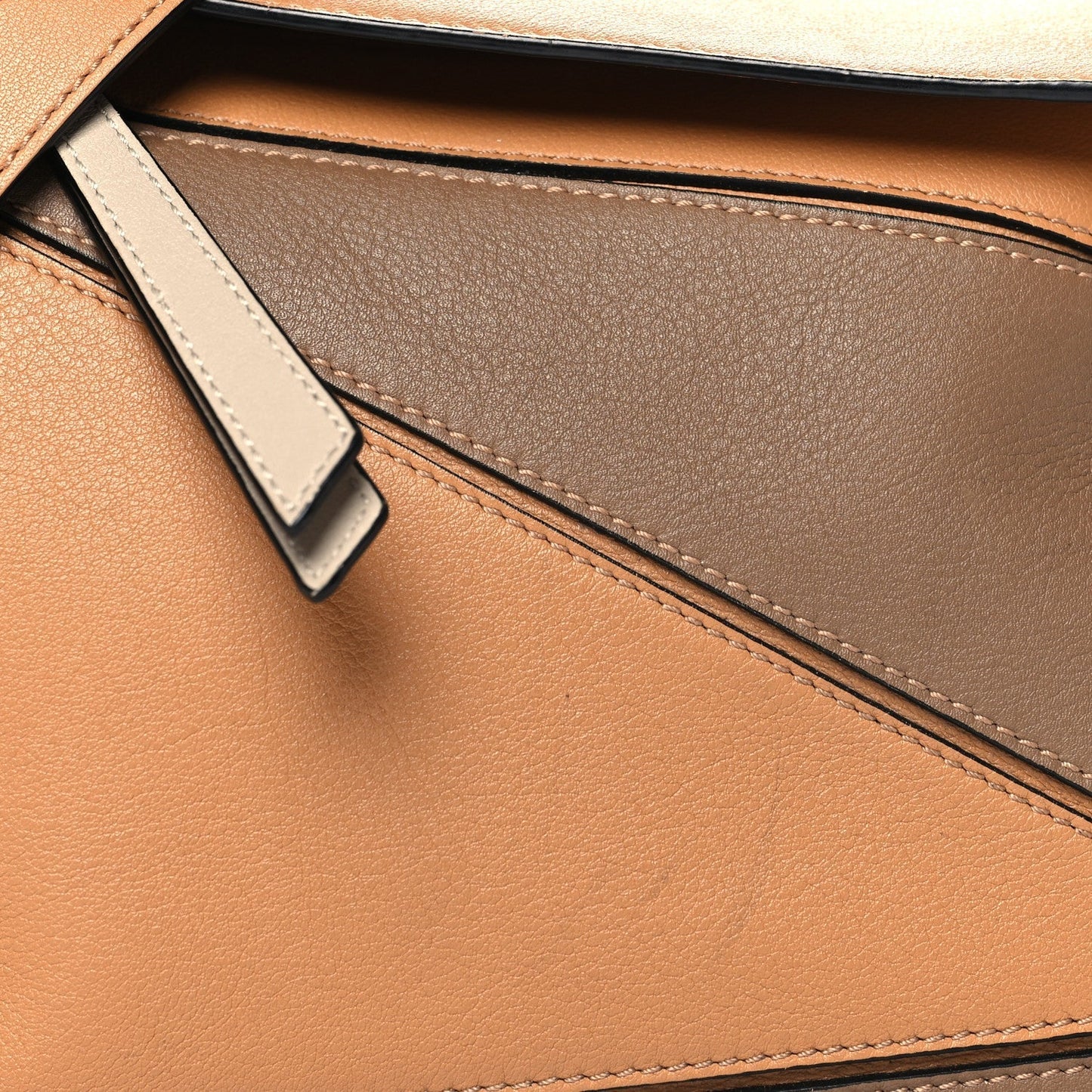 Loewe Calfskin Small Puzzle Bag Warm Desert Mink