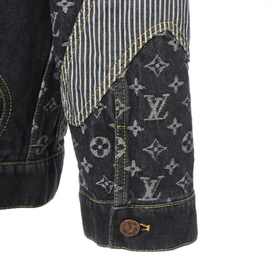 Louis Vuitton x NIGO 22SS Cotton Denim Jacket 48 Mens Black RM221M Monogram tagged