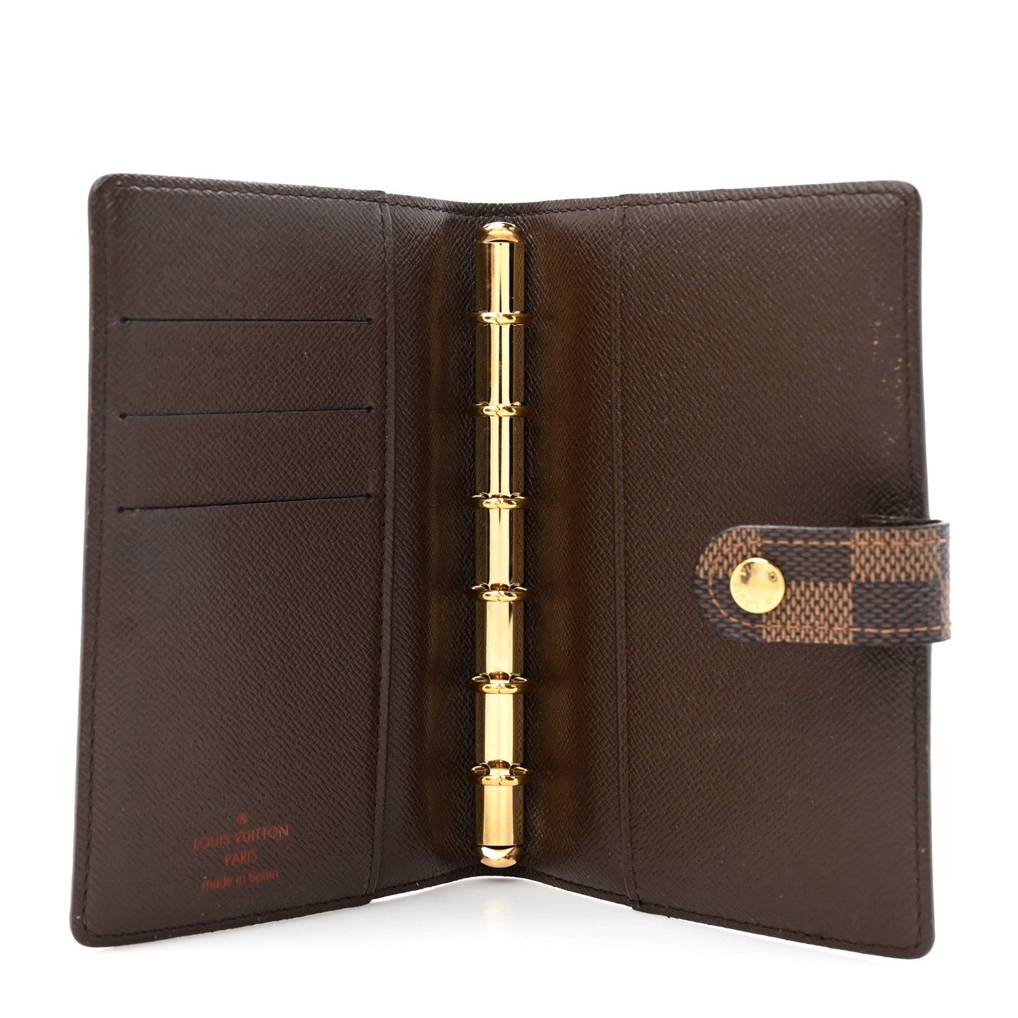 Louis Vuitton Damier Ebene Small Ring Agenda Cover