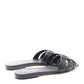 Saint Laurent Calfskin Tribute 05 Slide Sandals 38.5 Black
