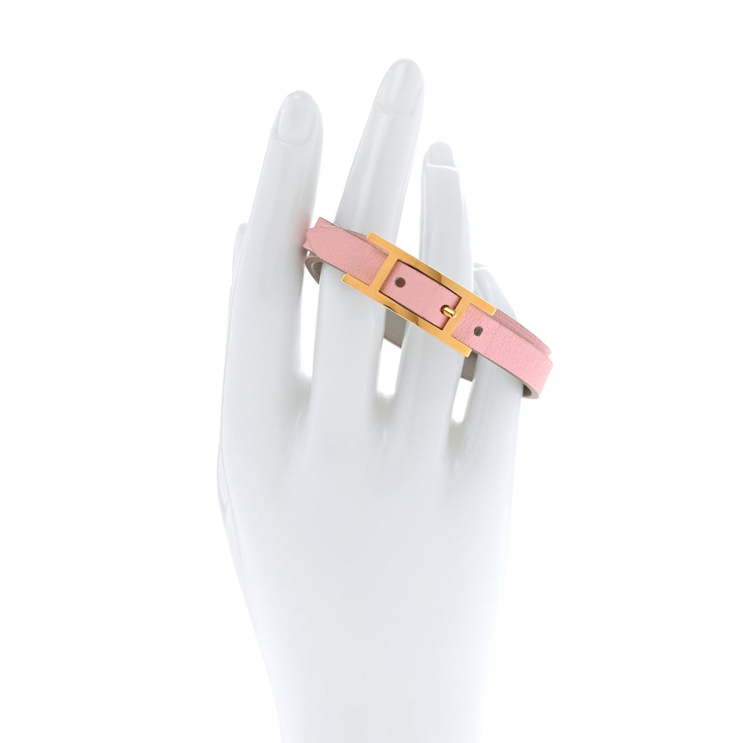 Amelia Swift Behapi Double Tour Bracelet T2 Rose Sakura Gris Perle