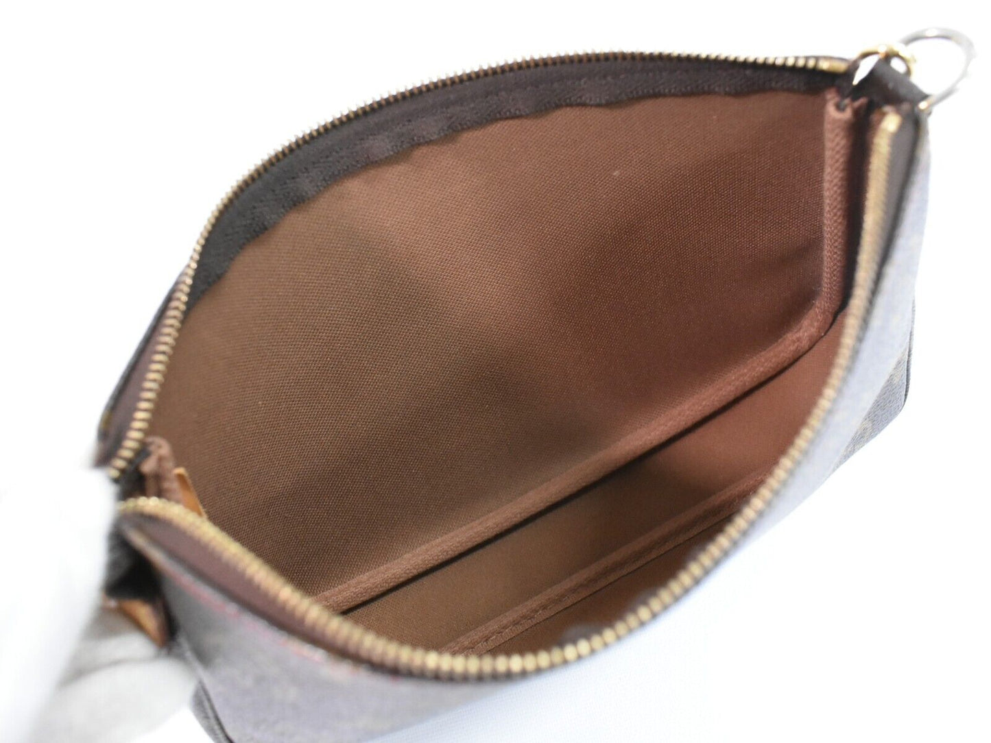 Louis Vuitton Pochette Accessoire  Canvas Clutch Bag