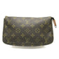 Louis Vuitton Pochette Accessoire  Canvas Clutch Bag