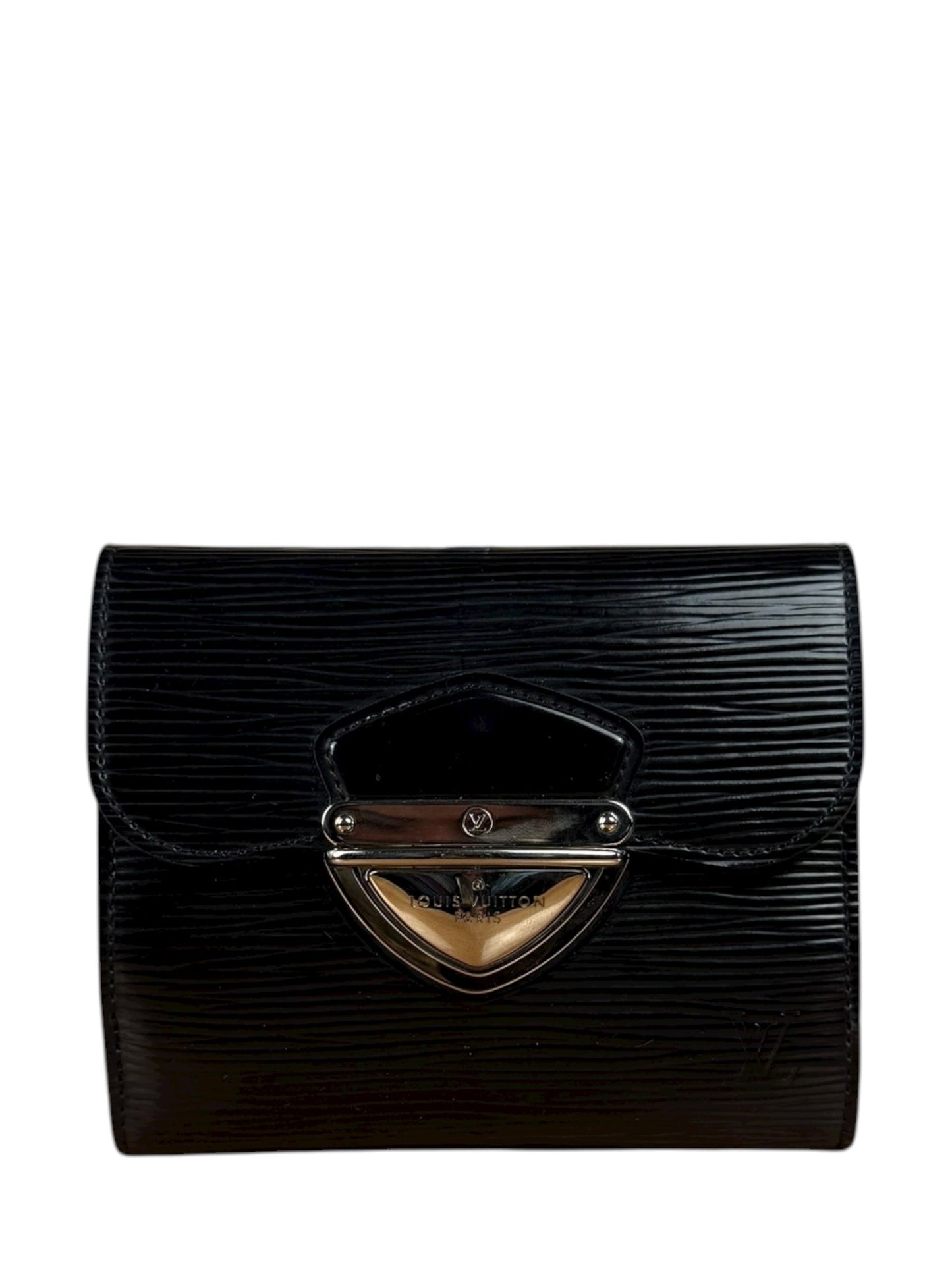 Louis Vuitton Black Epi Joey Trifold Wallet