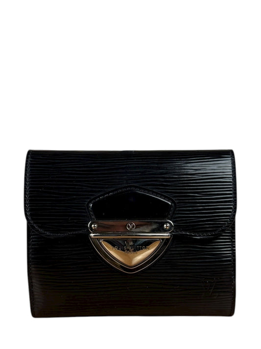 Louis Vuitton Black Epi Joey Trifold Wallet