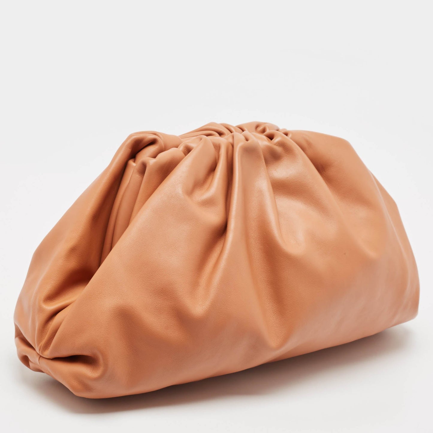 Bottega Veneta Brown Leather The Pouch Clutch