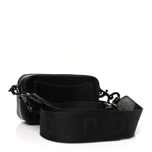 Marc Jacobs Saffiano Snapshot Camera Bag Black