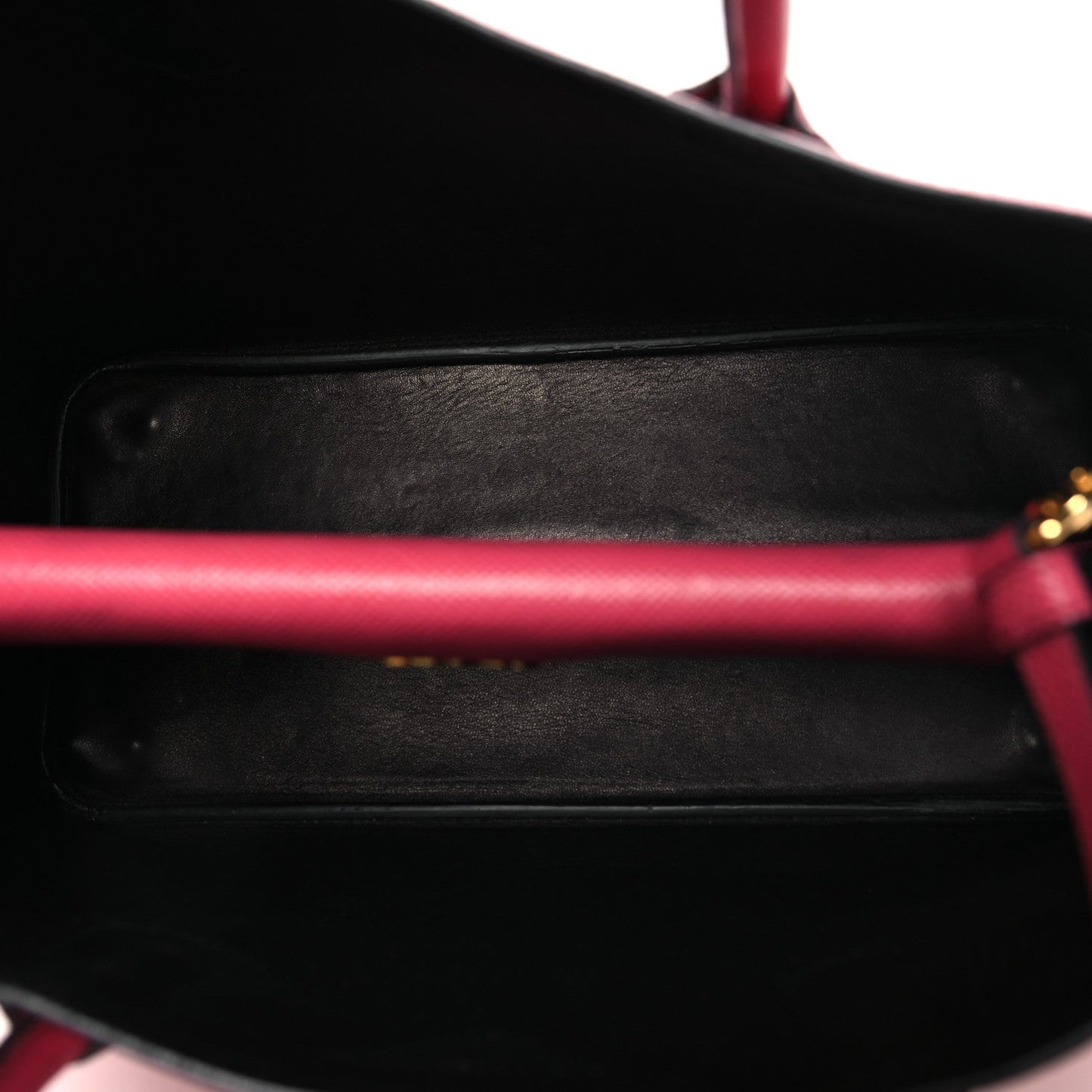 Prada Saffiano Cuir Medium Double Bag Peonia