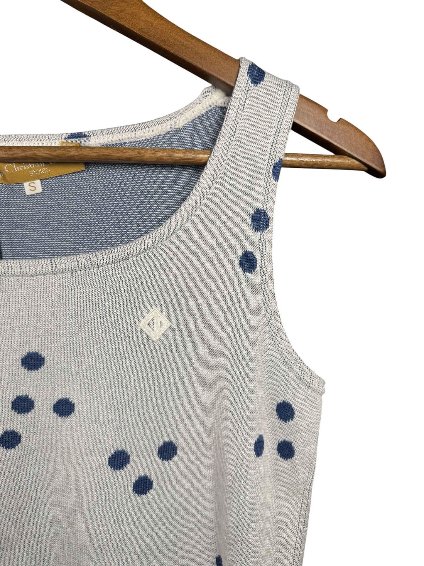 Christian Dior Polka Dot Sleeveless Sweater