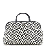 CHANEL Convertible Chain Bowler Bag Woven Calfskin Large