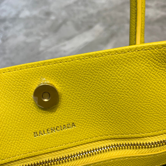 BLN-Ciaga Ville XXS Tote Bag In Yellow, For Women,  Bags 8.3in/21cm