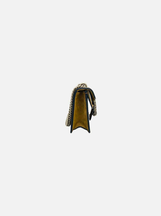 GUCCI Dionysus Beige GG Embossed Shoulder Bag
