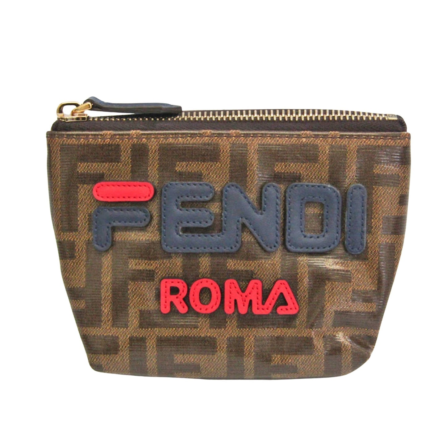 Fendi Pocket  Canvas Clutch Bag