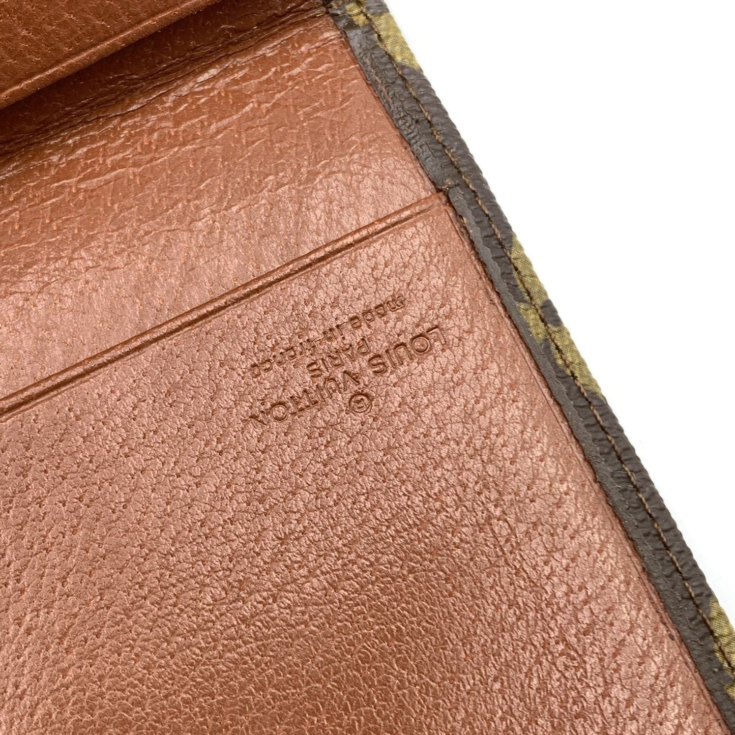 LOUIS VUITTON   Monogram Canvas Checkbook Holder Wallet