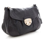 Prada Milano Dal 1913 Black Leather Pushlock & Key Handbag