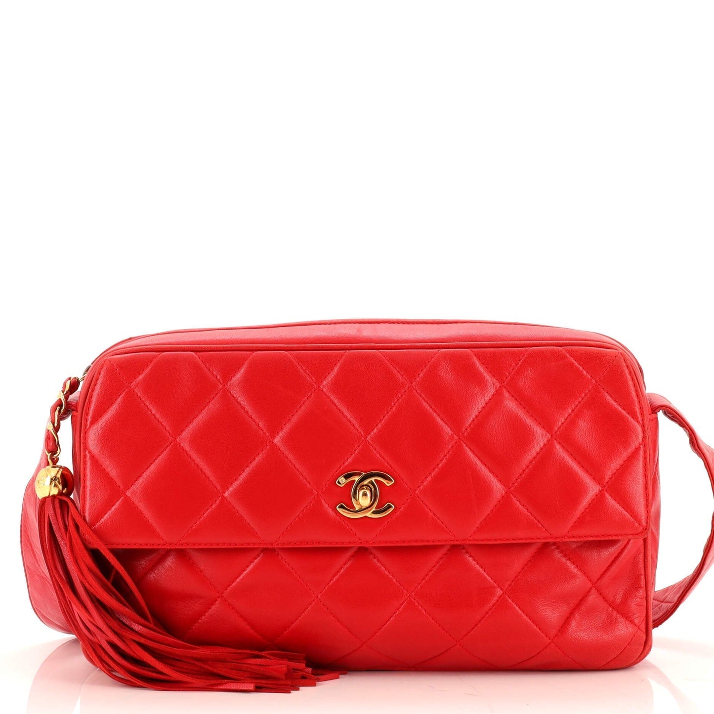 CHANEL   CC Pocket Camera Shoulder Bag Quilted Lambskin Medium