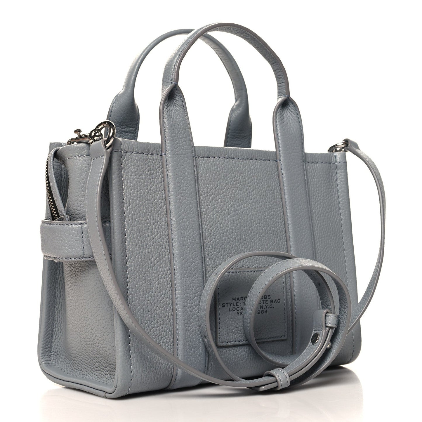 Marc Jacobs Grained Calfskin Small The Tote Bag Wolf Grey