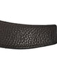 Amelia Box Togo 32mm H Belt 90 36 Black Chocolate