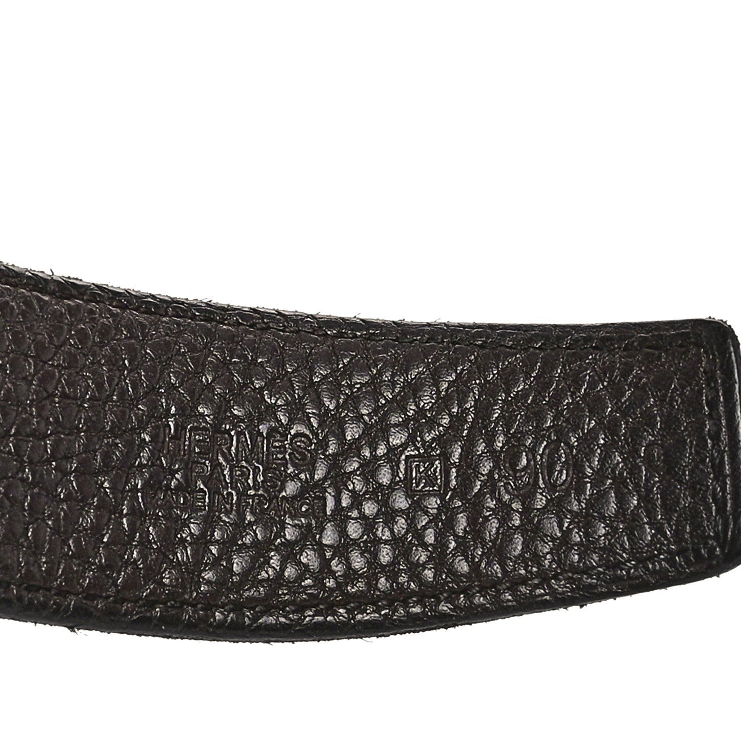 Amelia Box Togo 32mm H Belt 90 36 Black Chocolate