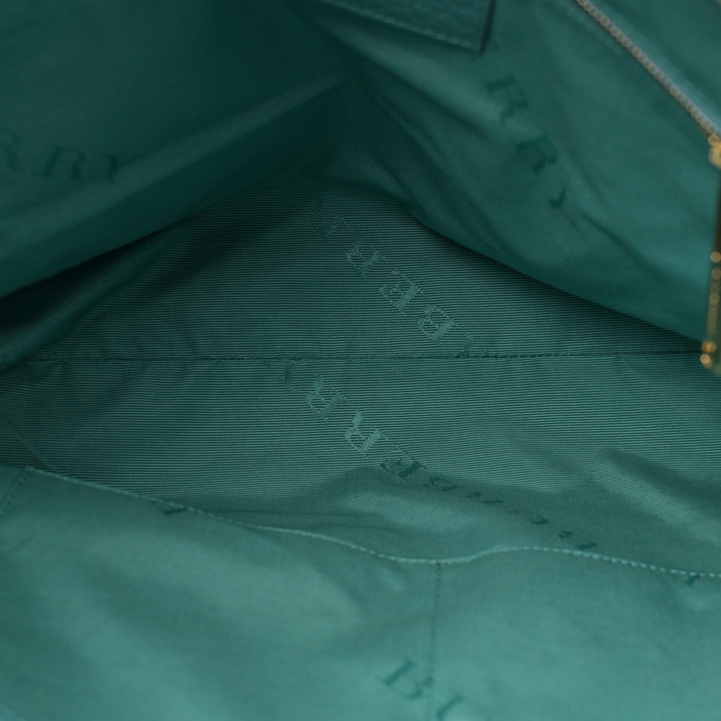 Amelia Heritage Grain Check Embossed Medium Dewsbury Tote Turquoise