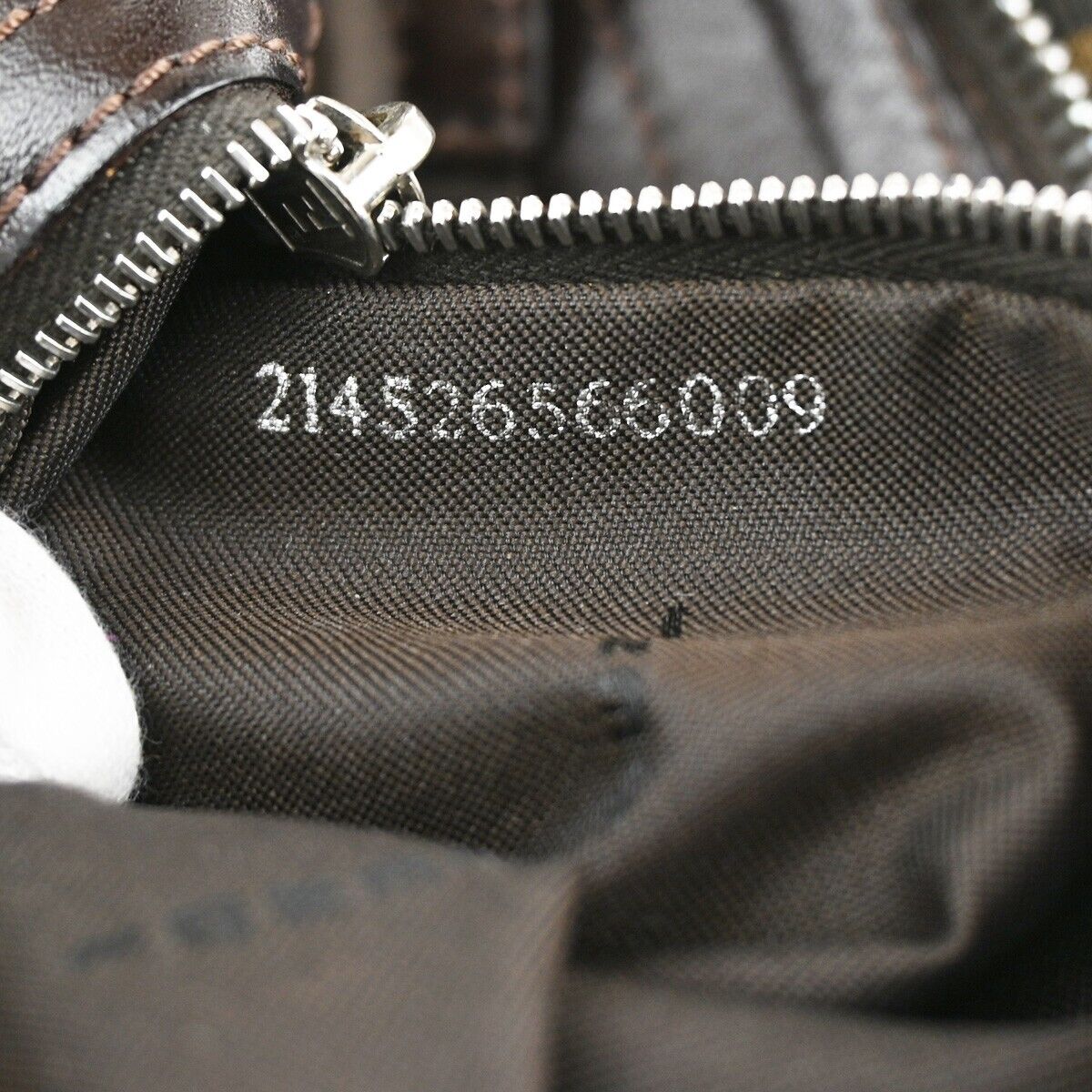 Fendi Zucca  Canvas Clutch Bag