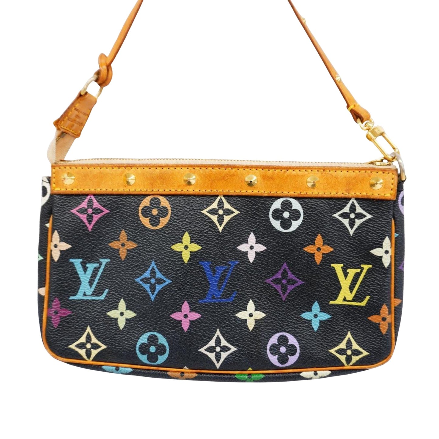 Louis Vuitton Pochette Accessoire  Canvas Clutch Bag