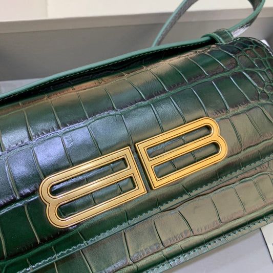 BLN-Ciaga Gossip Small Shoulder Bag Dark Green, For Women,  Bags 9.1in/23cm