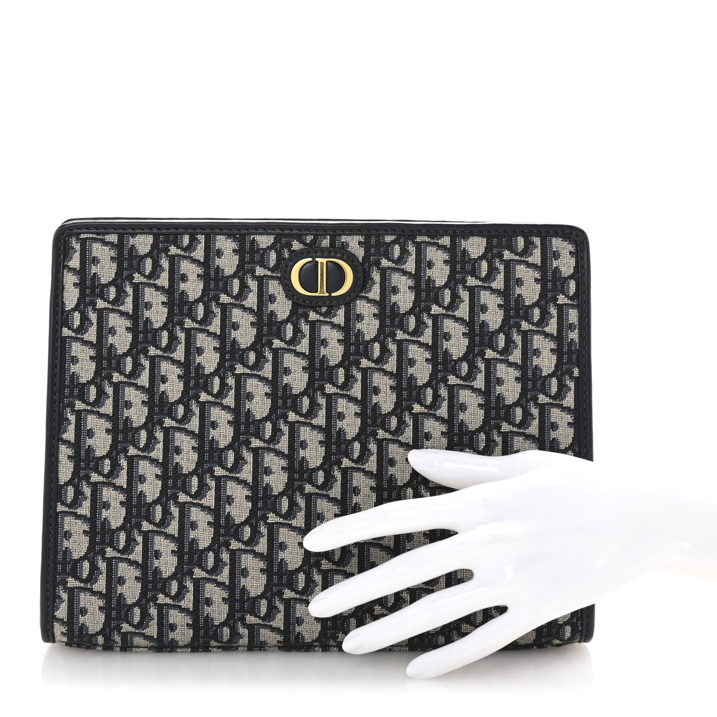 Christian Dior Oblique 30 Montaigne Pouch Blue