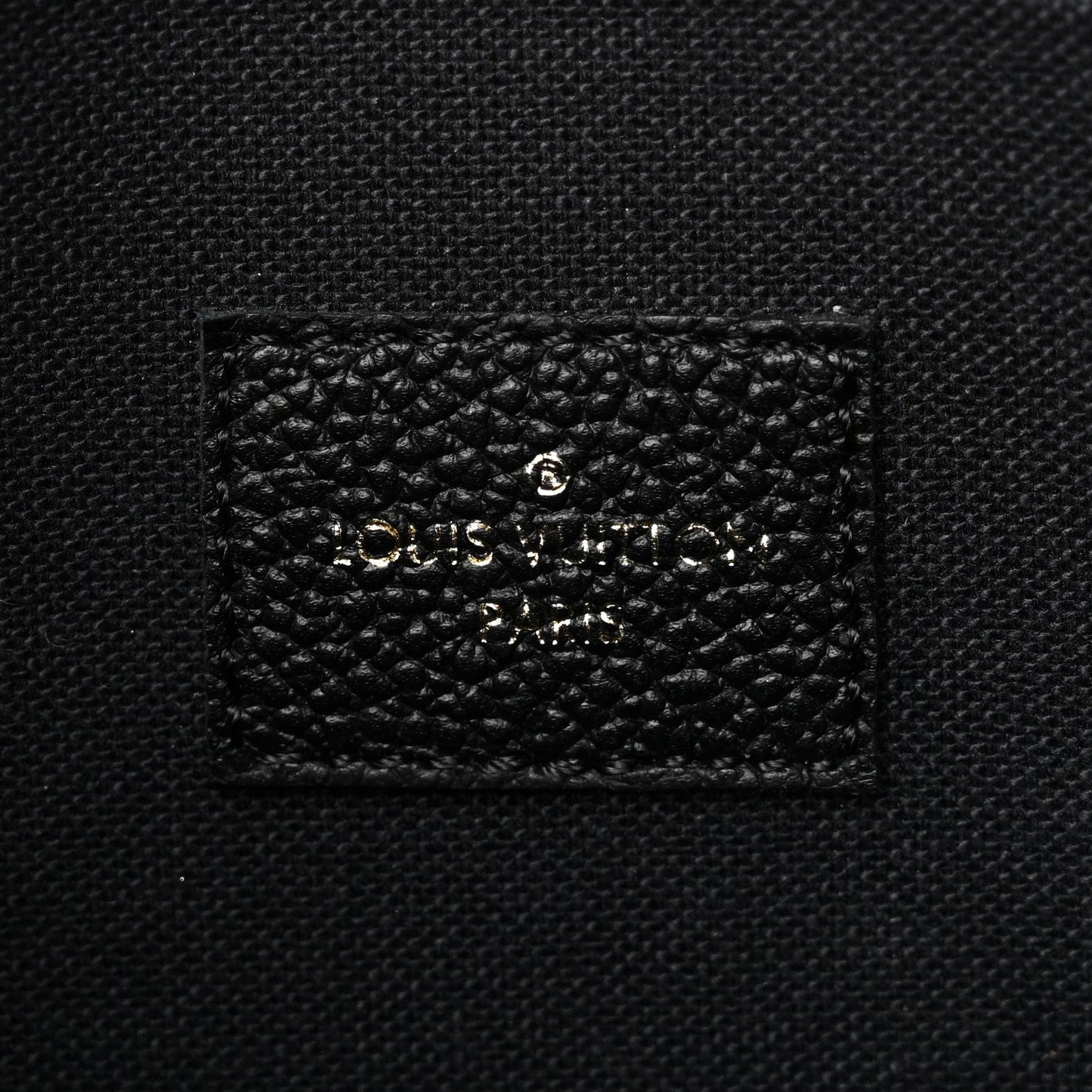 Louis Vuitton Empreinte Pochette Felicie Chain Wallet Black