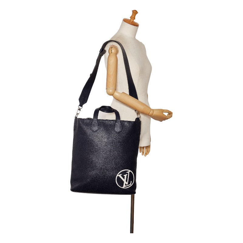 Louis Vuitton, Louis Vuitton M53428 East Side Boston Bag/Trion Leather Navi