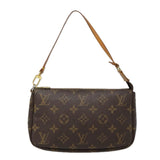 Louis Vuitton Pochette Accessoire  Canvas Clutch Bag
