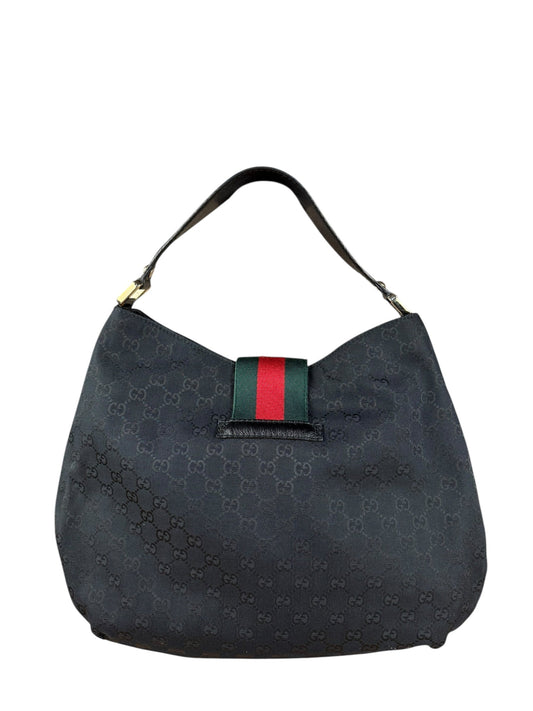 Gucci   Black GG Hobo Bag