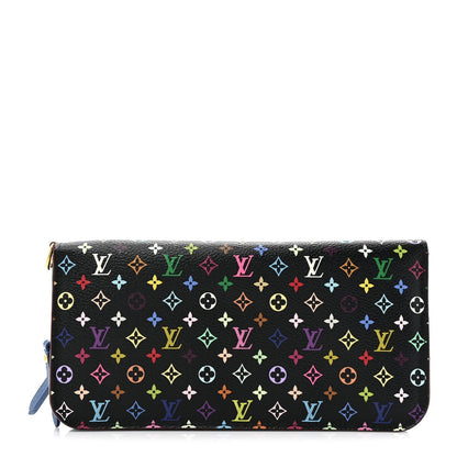 Louis Vuitton Monogram Multicolor Insolite Wallet Black Bleuet