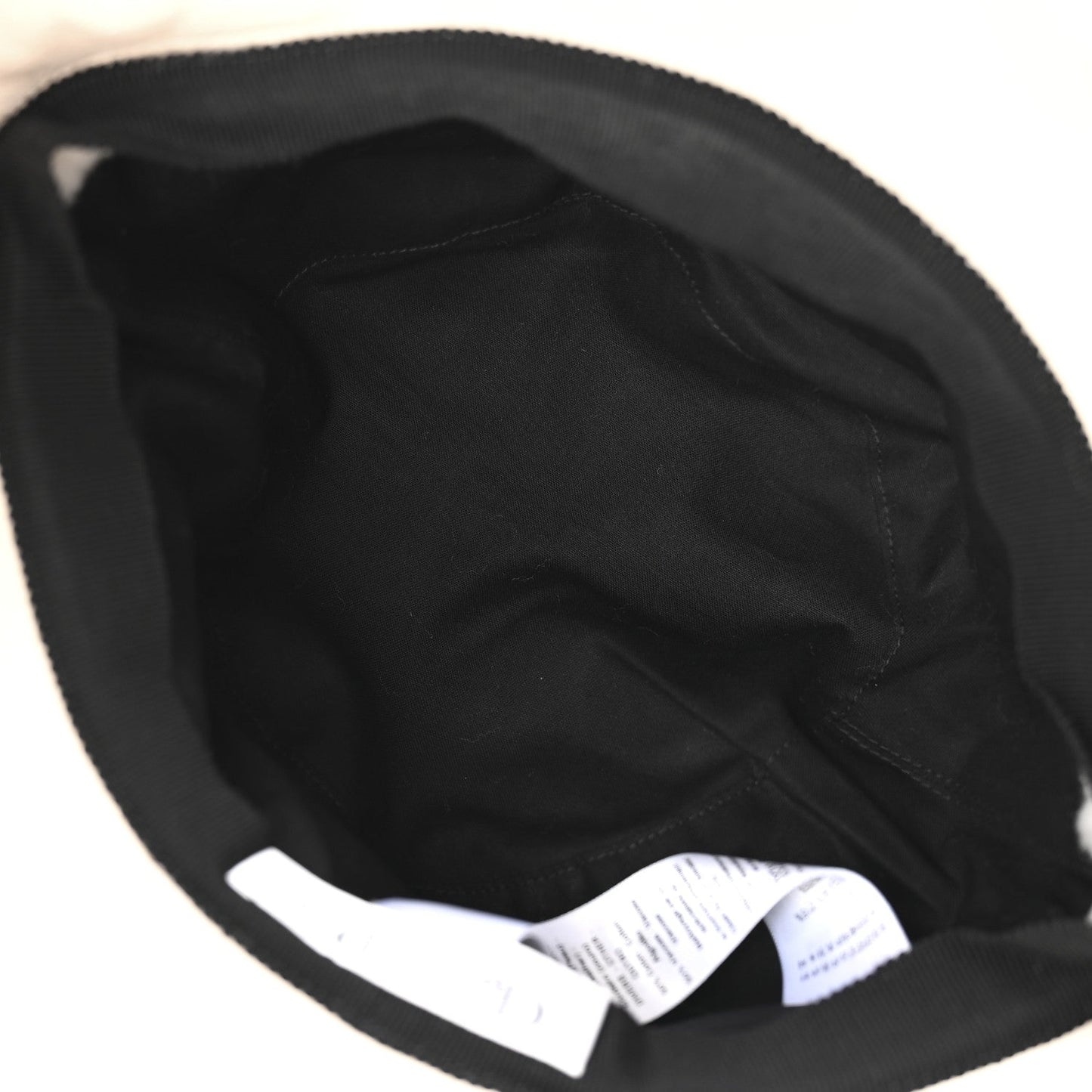 Christian Dior Shearling Cannage D-Bobby Bucket Hat 58 Ecru