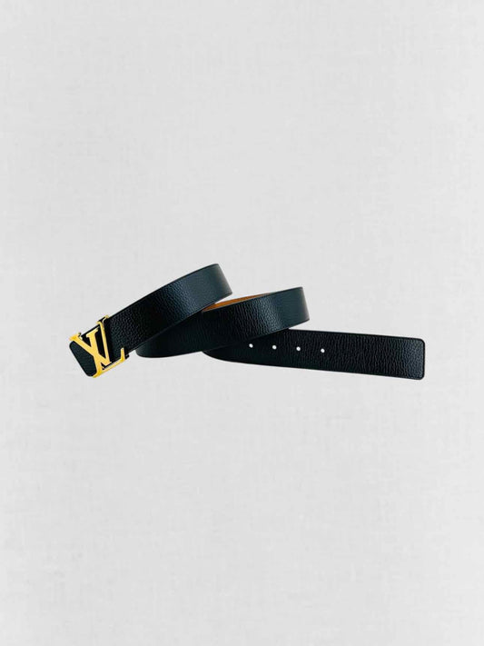 LOUIS VUITTON Black & Tan Belt