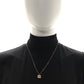 Amelia Metal Karligraphy Necklace Gold