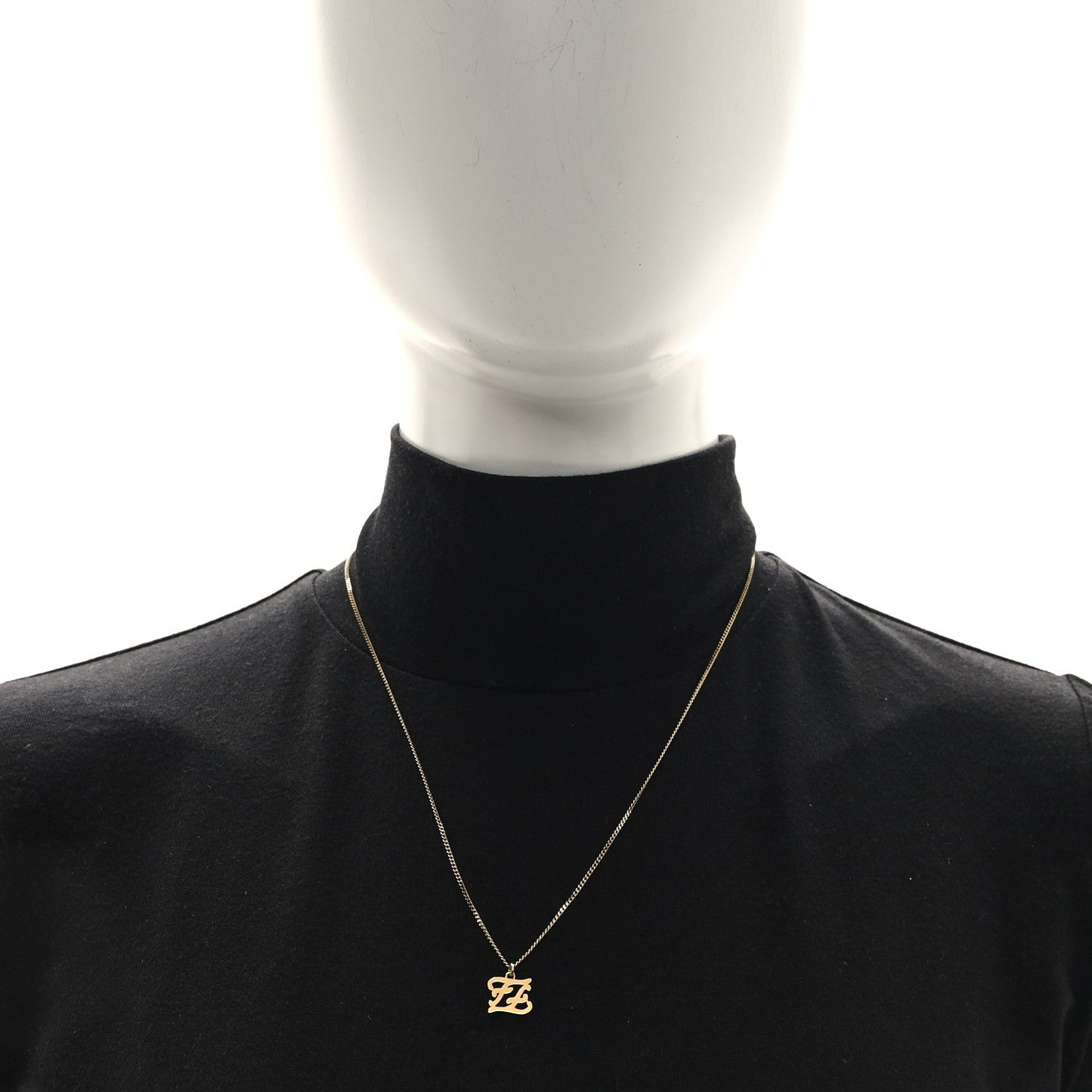 Amelia Metal Karligraphy Necklace Gold