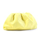 Bottega Veneta Womens The Pouch Hinged Leather Clutch Handbag Light Yellow
