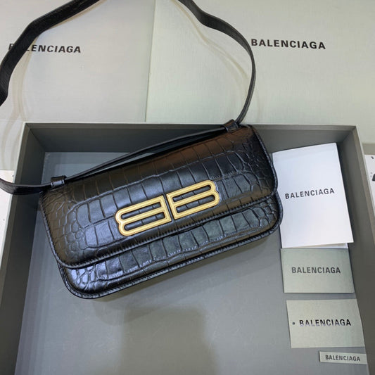 BLN-Ciaga Gossip Small Shoulder Bag Black, For Women,  Bags 9.1in/23cm