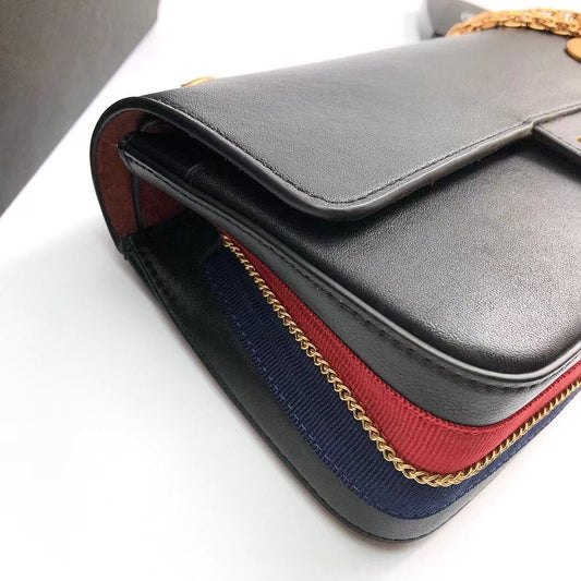 CHL - Maroon Medallion Nude Reissue 2.55 Classic 225 Flap Black Bag For Women 24cm/9.4in