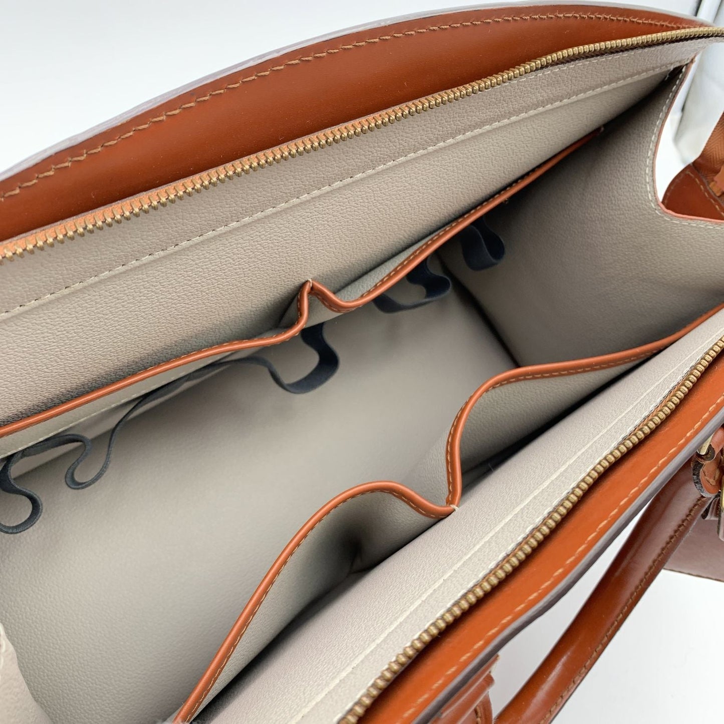 LOUIS VUITTON  tan Epi Leather Riviera Satchel Handbag