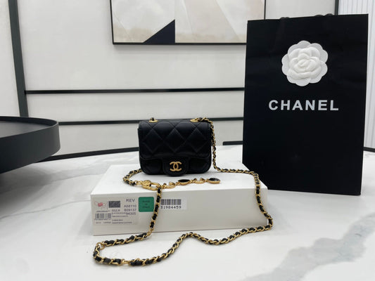 CHL - Mini Flap Bag Black For Women Bags 3.5in/9cm