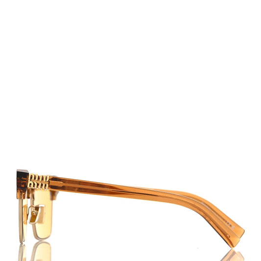 Miu Miu Acetate Square SMU10Z Sunglasses Transparent Caramel
