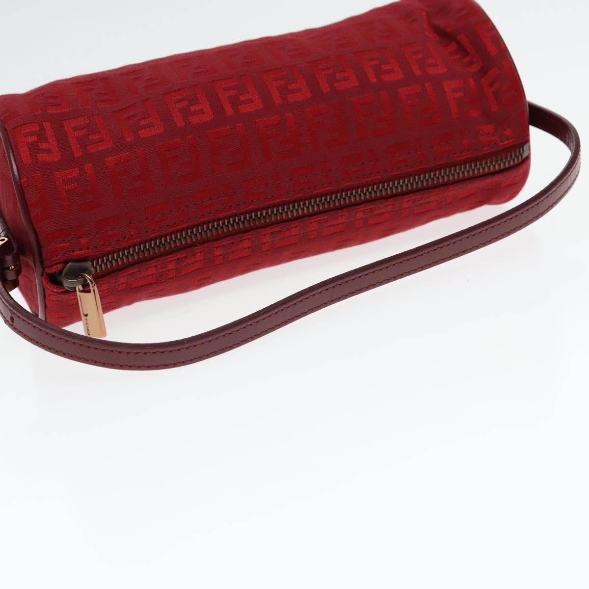 Fendi Baguette  Canvas Clutch Bag