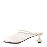 Loewe Sequin Toy Mule Pumps 35 Transparent White