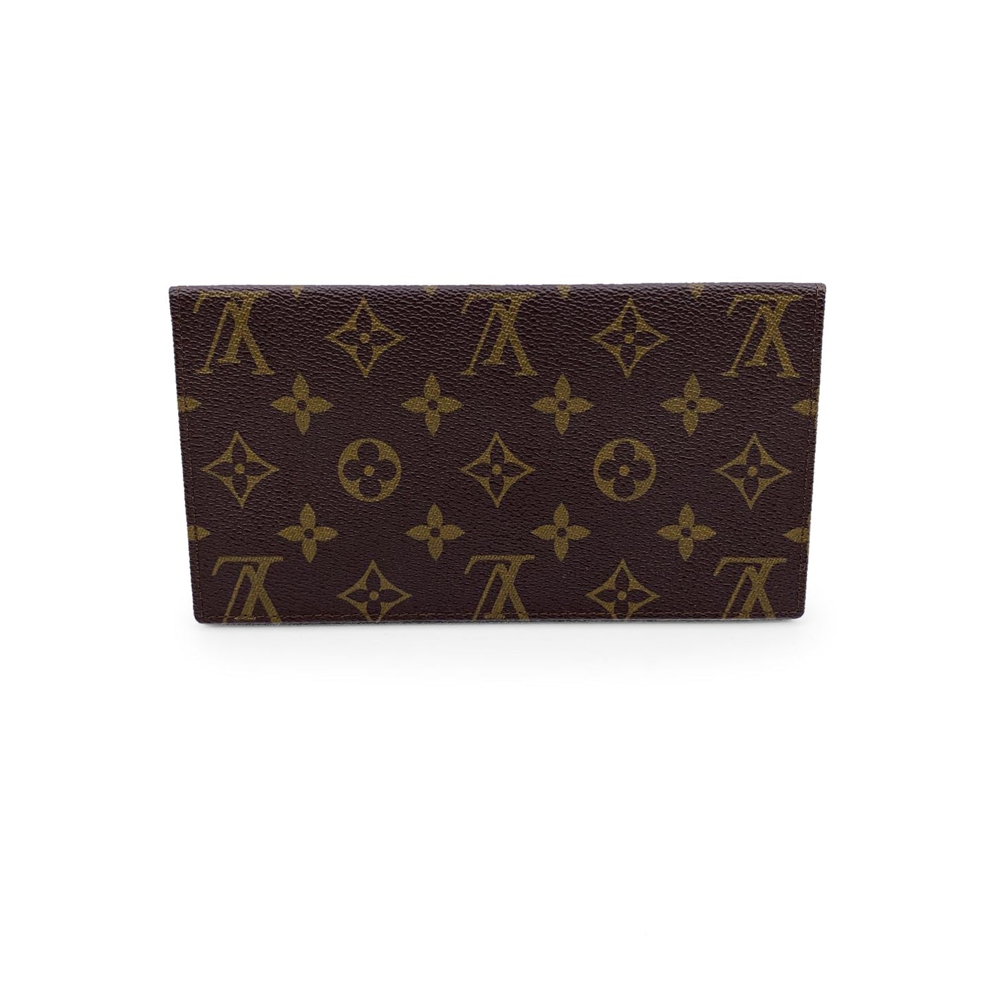 LOUIS VUITTON   Monogram Canvas Checkbook Holder Wallet