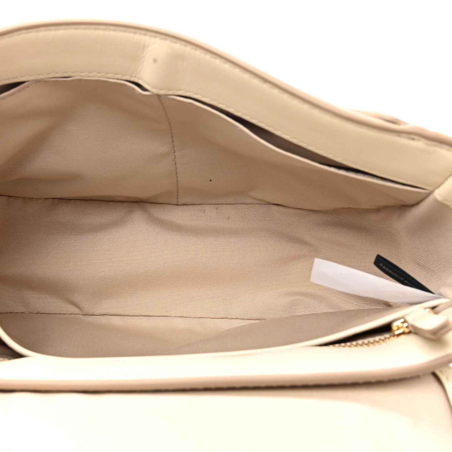 Marc Jacobs Calfskin Large The Covered J Marc Saddle Cloud White