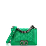 CHANEL Boy Flap Bag Quilted Lambskin Small