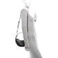 Prada Soft Calfskin Arque Shoulder Bag Black